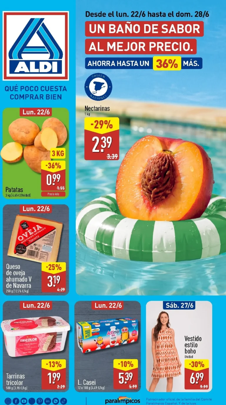 Aldi folleto 22/06/2026
