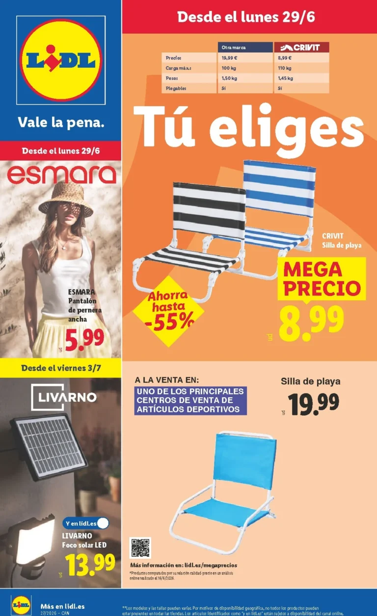 Lidl folleto 29/06/2026