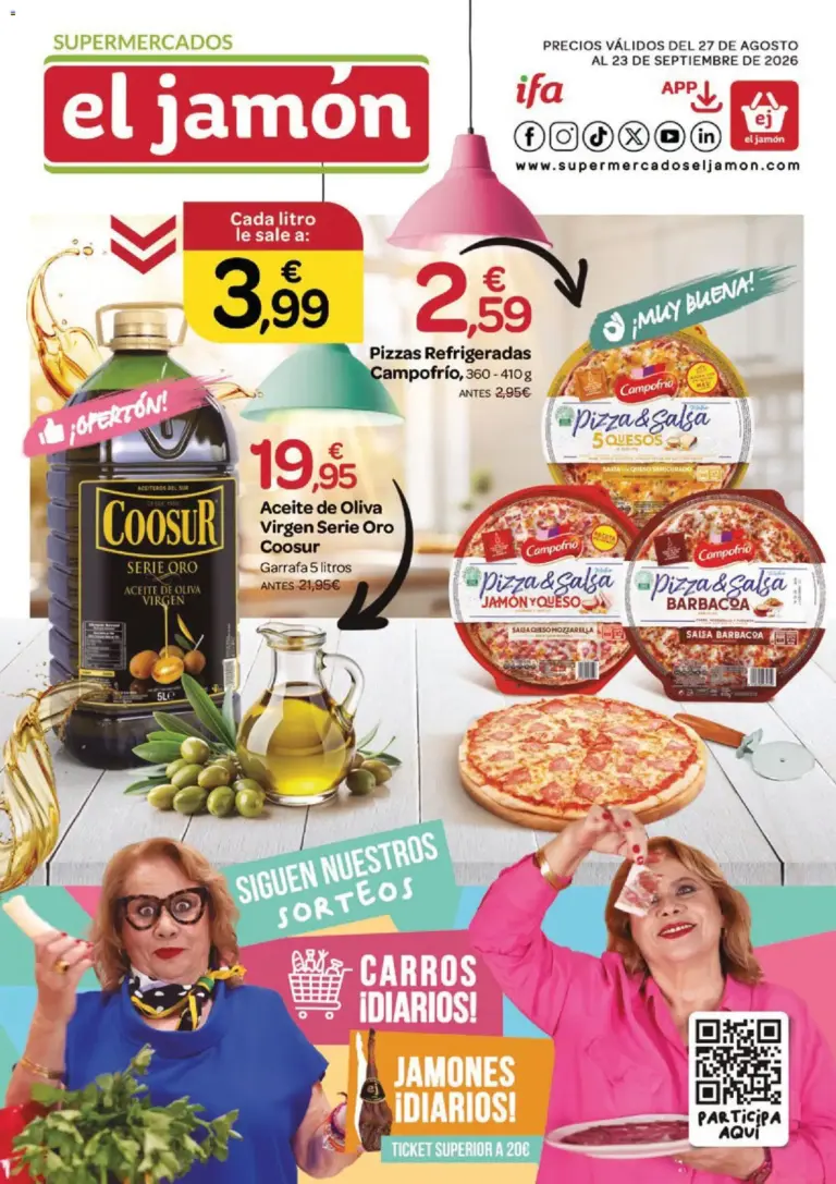 Supermercados El Jamón folleto del 27/08/2026