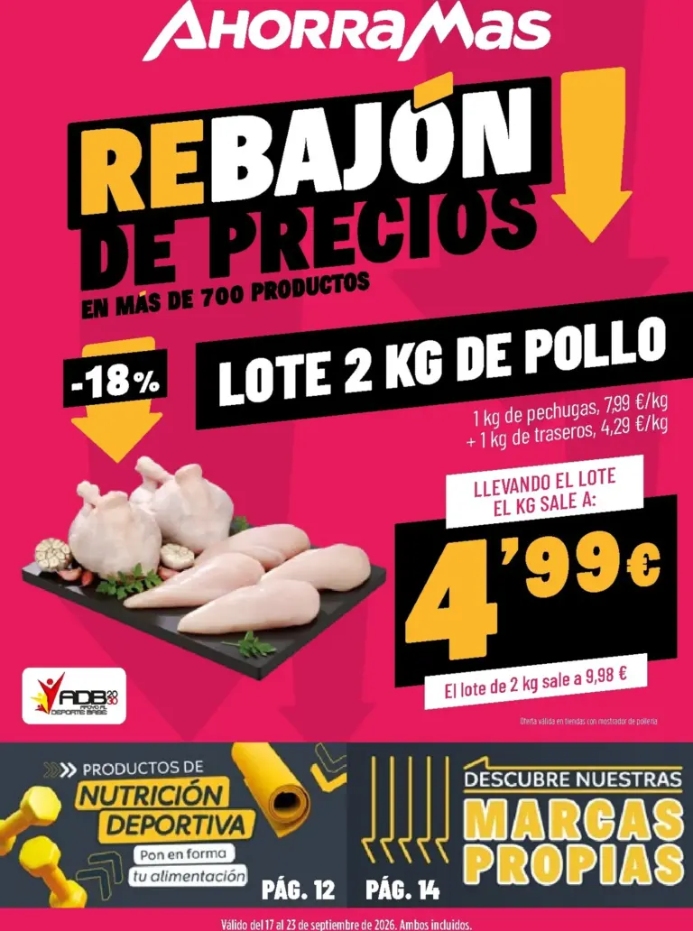 AhorraMas folleto del 17/09/2026