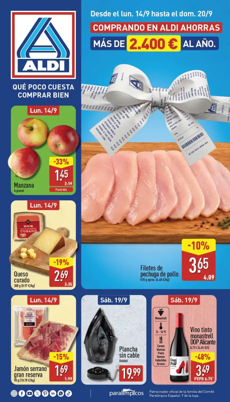 Aldi folleto del 14/09/2026