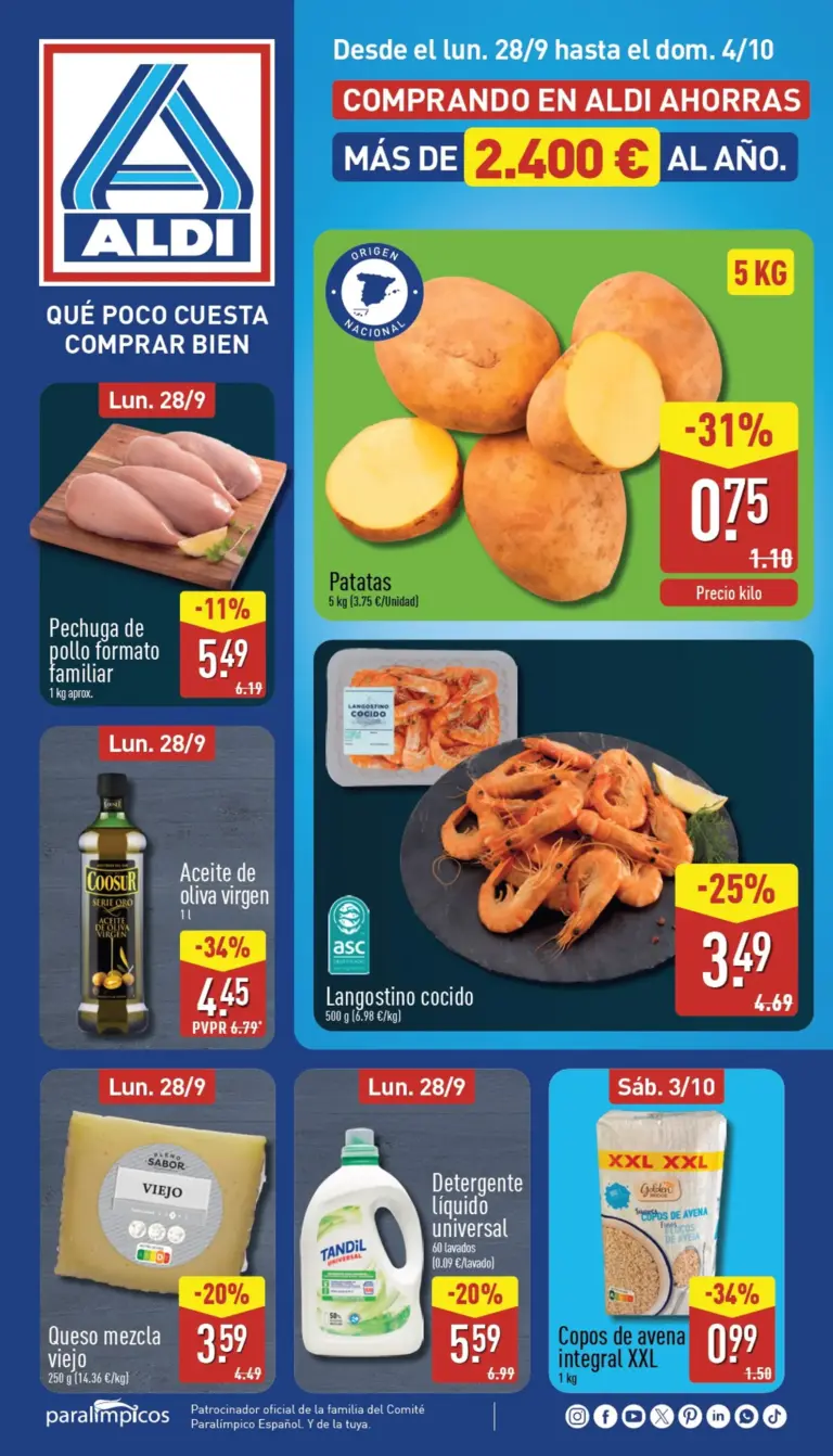 Aldi folleto del 28/09/2026