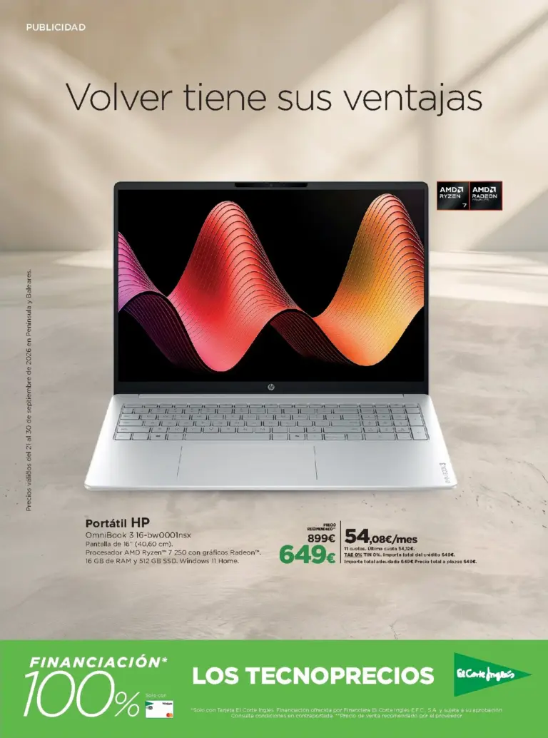 El Corte Inglés folleto del 21/09/2026