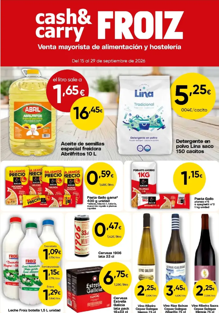 Froiz folleto del 15/09/2026