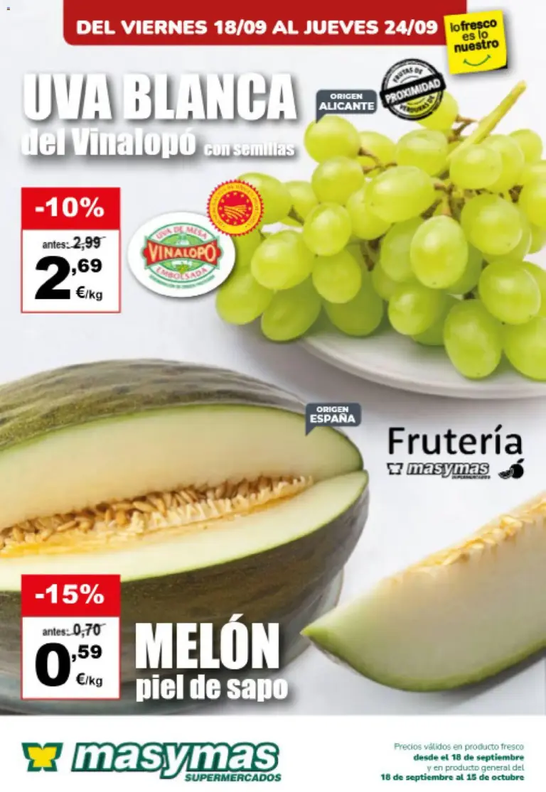 Masymas folleto del 18/09/2026