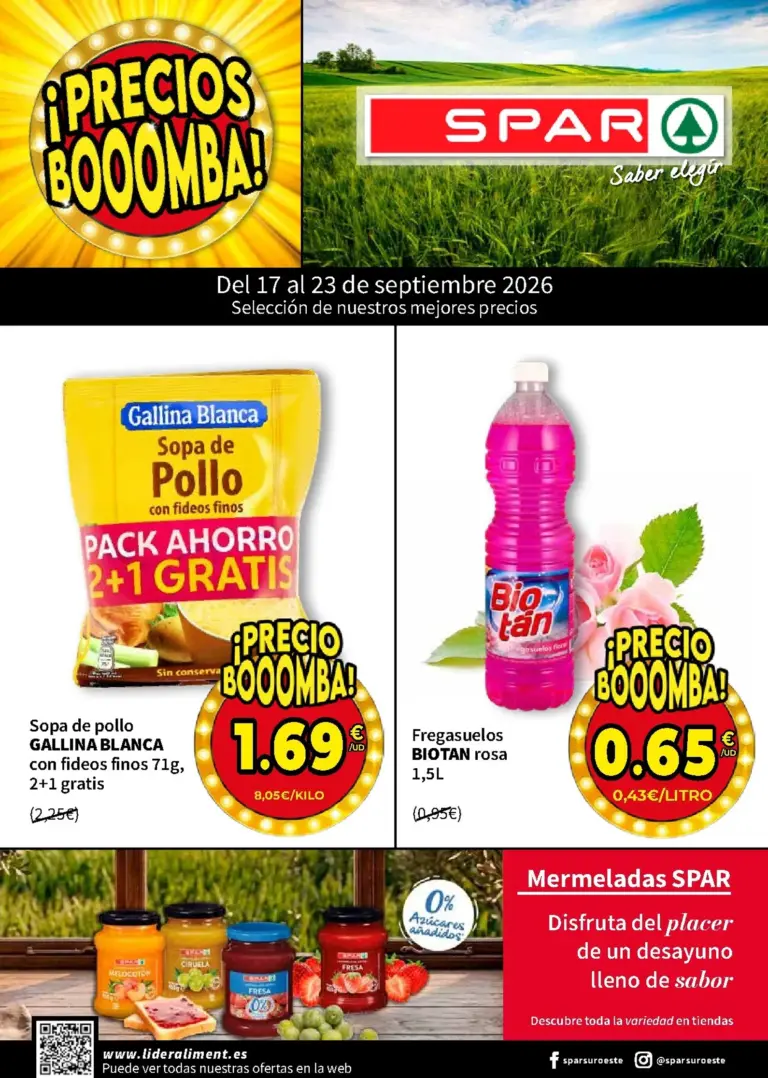 Spar folleto del 17/09/2026