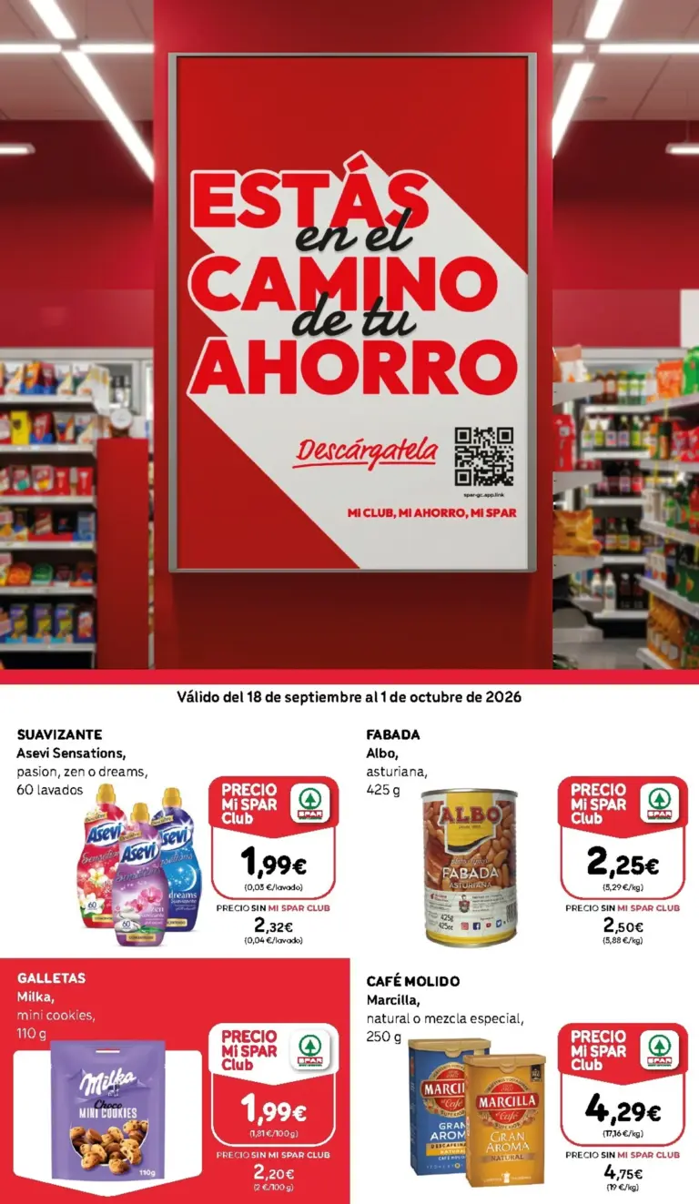 Spar folleto del 18/09/2026