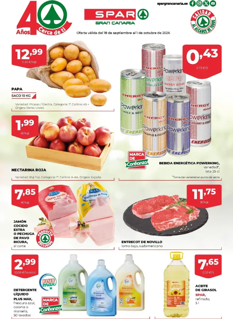 Spar folleto del 18/09/2026